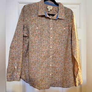 St Johns Bay Floral Long Sleeve Shirt